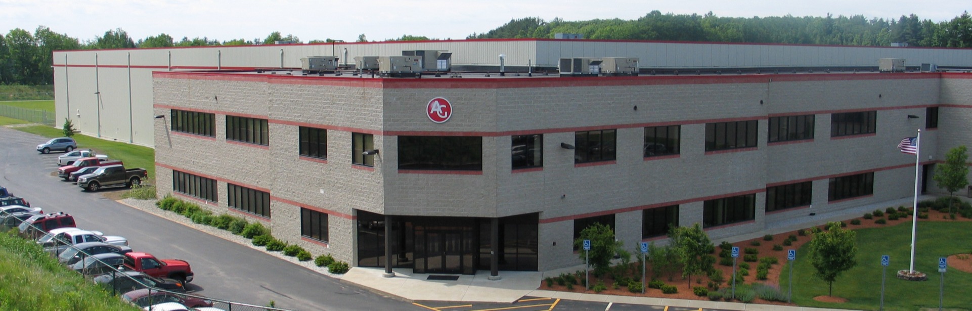 A high up view of an AGNE facility.